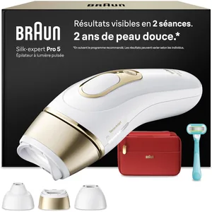 Braun Silk-expert Pro 5 PL5262 avec ses trois têtes